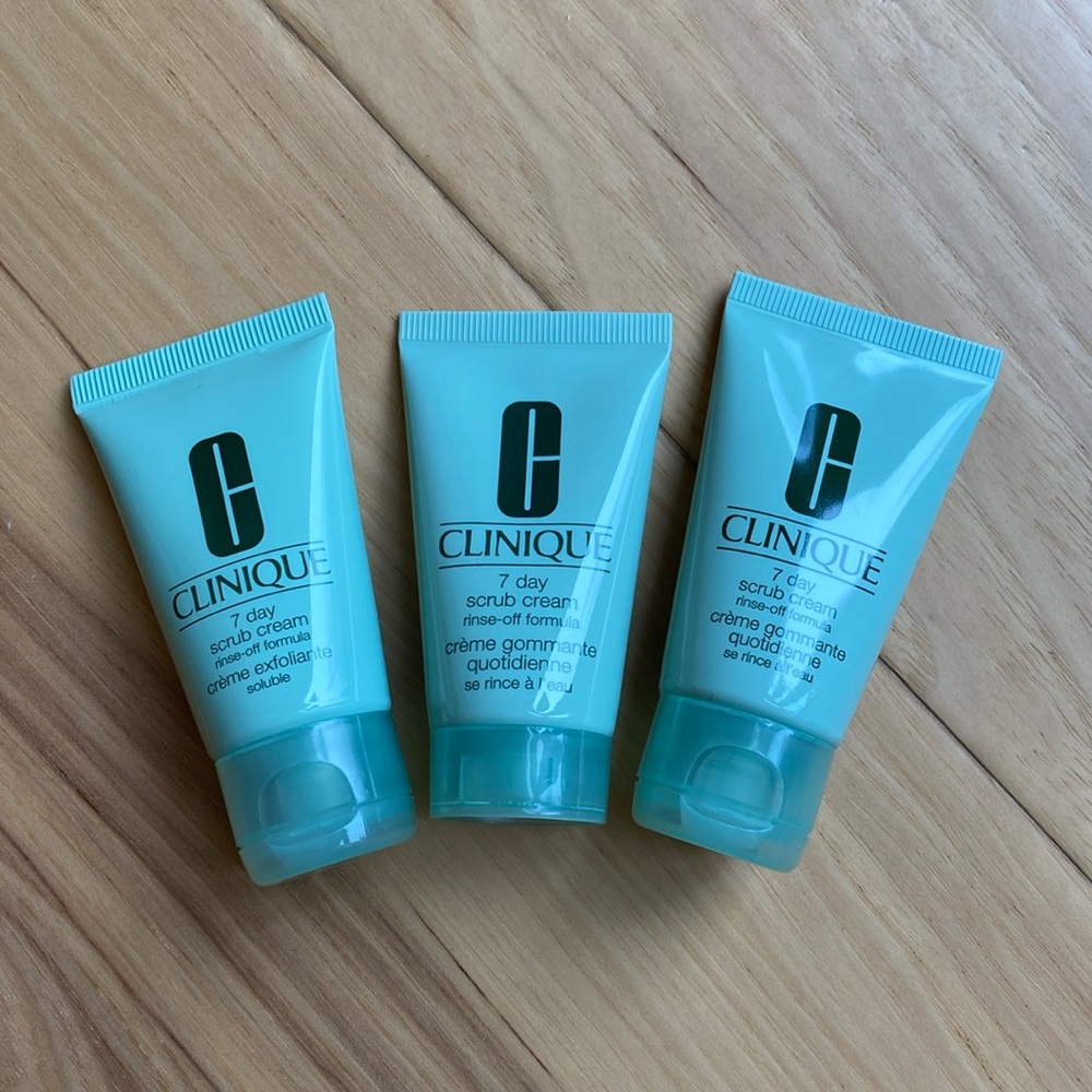 CLINIQUE 7 day scrub cream rinse-off formula 30ml x 3